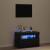 Cabinet TV Negru 60 x 35 x 40 cm Lemn compozit GartenMobel Dekor