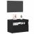 Cabinet TV 2 pcs Negru 60 x 35 x 40 cm Lemn compozit GartenMobel Dekor