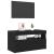 Cabinet TV 2 pcs Negru 75 x 35 x 40 cm Lemn compozit GartenMobel Dekor