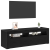 Cabinet TV Negru 120 x 35 x 40 cm Lemn compozit GartenMobel Dekor