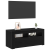 Cabinet TV Negru 90 x 35 x 40 cm Lemn compozit GartenMobel Dekor