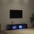 Cabinet TV Negru 135 x 39 x 30 cm Lemn compozit GartenMobel Dekor