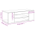 Cabinet TV Negru 90 x 39 x 30 cm Lemn compozit GartenMobel Dekor