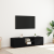 Cabinet TV Negru 140 x 38.5 x 36 cm Lemn compozit GartenMobel Dekor