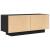 Cabinet TV Negru 100 x 35 x 40 cm Lemn compozit GartenMobel Dekor