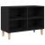 Cabinet TV Negru 69.5 x 30 x 50 cm Lemn compozit GartenMobel Dekor