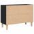 Cabinet TV Negru 69.5 x 30 x 50 cm Lemn compozit GartenMobel Dekor