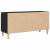 Cabinet TV Negru 102 x 35 x 50 cm Lemn compozit GartenMobel Dekor