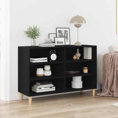 Bufet Stejar negru 103.5 x 35 x 70 cm Lemn compozit GartenMobel Dekor