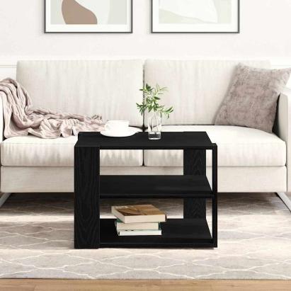 Masa de Cafea Stejar negru 59,5 x 59,5 x 40 cm Lemn compozit GartenMobel Dekor