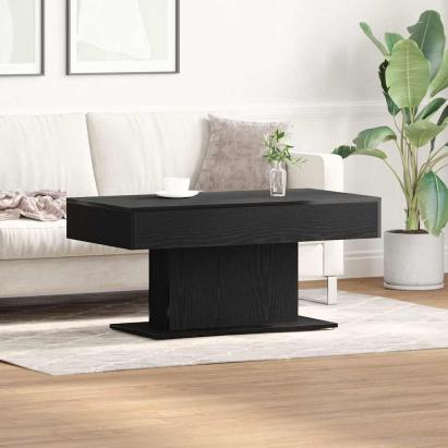 Masă de cafea Stejar negru 96 x 50 x 45 cm Lemn compozit GartenMobel Dekor