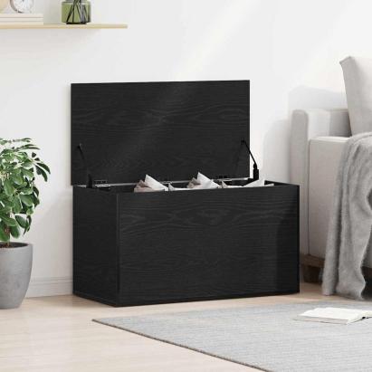 Cutie de depozitare Stejar negru 84 x 42 x 46 cm Lemn compozit GartenMobel Dekor