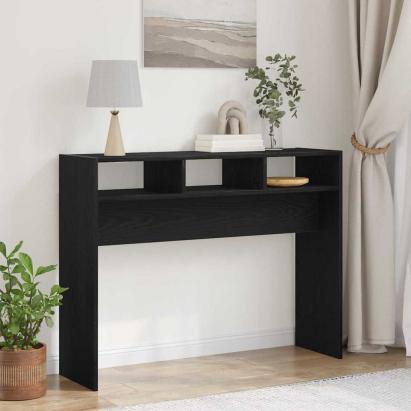 Masă de consolă Stejar negru 105 x 30 x 80 cm Lemn compozit GartenMobel Dekor