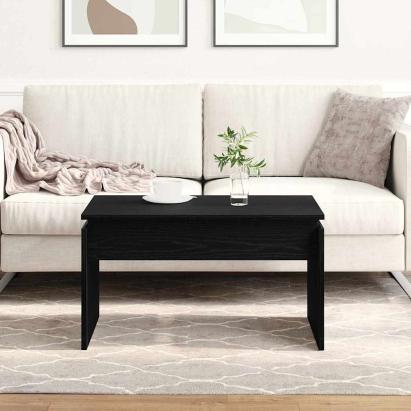 Masă de cafea Stejar Negru 68 x 38 x 50 cm Lemn compozit GartenMobel Dekor