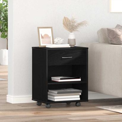 Dulap de depozitare Stejar negru 46 x 36 x 59 cm Lemn compozit GartenMobel Dekor