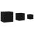 Masa de cuibărit 3 pcs Stejar negru 45 x 45 x 45 cm GartenMobel Dekor