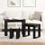 Masa de cuibărit 3 pcs Stejar negru 61 x 28 x 47 cm GartenMobel Dekor