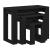 Masa de cuibărit 3 pcs Stejar negru 61 x 28 x 47 cm GartenMobel Dekor