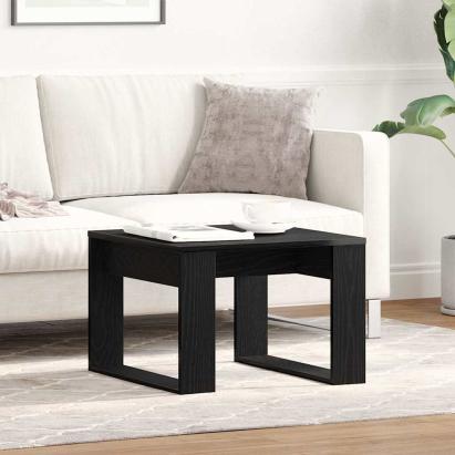 Masă de cafea Stejar negru 50 x 50 x 35 cm Lemn compozit GartenMobel Dekor