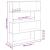 Centru de divertisment Negru 100 x 24 x 124 cm Lemn compozit GartenMobel Dekor