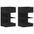 Dulap de noapte 2 pcs Stejar negru 40 x 35 x 65 cm GartenMobel Dekor