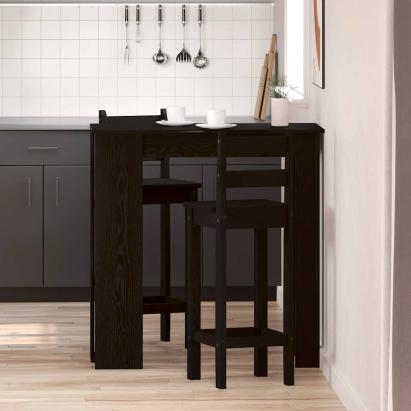 Masă de bar Stejar negru 102 x 50 x 103.5 cm Lemn compozit GartenMobel Dekor
