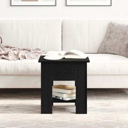 Masă de cafea Stejar negru 40 x 40 x 42 cm Lemn compozit GartenMobel Dekor