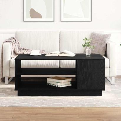 Masă de cafea Stejar negru 102 x 55 x 43 cm Lemn compozit GartenMobel Dekor
