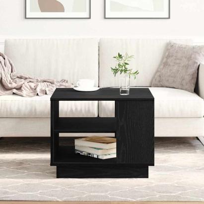 Masă de cafea Stejar negru 55 x 55 x 42 cm Lemn compozit GartenMobel Dekor