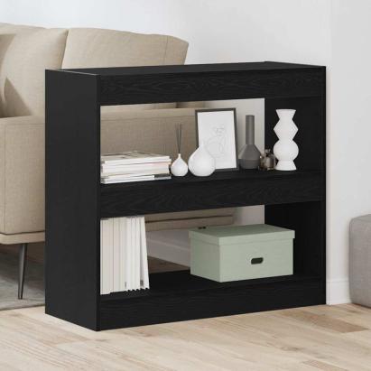 Dulap pentru cărți Stejar negru 80 x 30 x 72 cm Lemn compozit GartenMobel Dekor