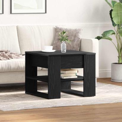 Masă de cafea Stejar negru 55.5 x 55 x 45 cm Lemn compozit GartenMobel Dekor