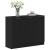 Bufet Negru 90.5 x 30 x 70 cm Lemn compozit GartenMobel Dekor