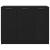 Bufet Negru 90.5 x 30 x 70 cm Lemn compozit GartenMobel Dekor