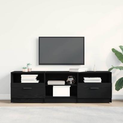 Cabinet TV cu sertar Negru 150 x 33.5 x 45 cm Lemn compozit GartenMobel Dekor