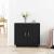 Bufet Negru 80 x 40 x 75 cm Lemn compozit GartenMobel Dekor