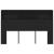 Tablă de pat cu sertar cu raft Stejar negru 160 x 19 x 103.5 cm GartenMobel Dekor