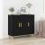 Bufet Negru 90 x 34 x 80 cm Lemn compozit GartenMobel Dekor