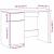 Birou cu sertar Stejar negru 100 x 50 x 75 cm Lemn compozit GartenMobel Dekor
