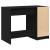 Birou cu sertar Stejar negru 100 x 50 x 75 cm Lemn compozit GartenMobel Dekor
