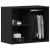 Dulap Cosmetic Stejar negru 80 x 40 x 65 cm Lemn compozit GartenMobel Dekor