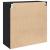 Dulap de perete Stejar negru 80 x 33 x 80 cm Lemn compozit GartenMobel Dekor