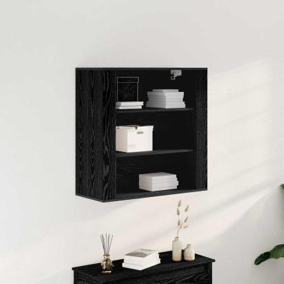 Dulap de perete Stejar negru 80 x 33 x 80 cm Lemn compozit GartenMobel Dekor