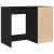 Birou cu sertar Stejar Negru 100 x 49 x 75 cm Lemn compozit GartenMobel Dekor