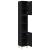 Dulap de Baie Stejar negru 30 x 30 x 190 cm Lemn compozit GartenMobel Dekor