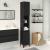 Dulap de Baie Stejar negru 30 x 30 x 190 cm Lemn compozit GartenMobel Dekor
