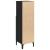 Dulap de Baie Stejar negru 30 x 30 x 100 cm Lemn compozit GartenMobel Dekor