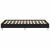Cadru de pat Stejar negru 135 x 190 cm Lemn compozit GartenMobel Dekor