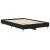 Cadru de pat Stejar negru 135 x 190 cm Lemn compozit GartenMobel Dekor