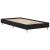 Cadru de pat Stejar negru 75 x 190 cm Lemn compozit GartenMobel Dekor