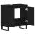 Dulap pentru Chiuvetă cu ușă Stejar Negru 58 x 33 x 60 cm GartenMobel Dekor